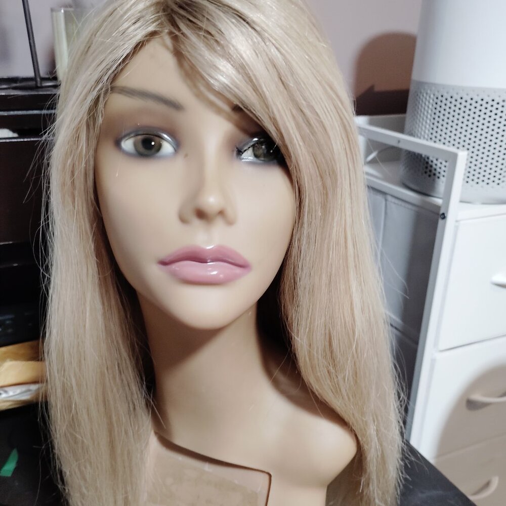 100% Virgin Human Hair Hand Tied Wig